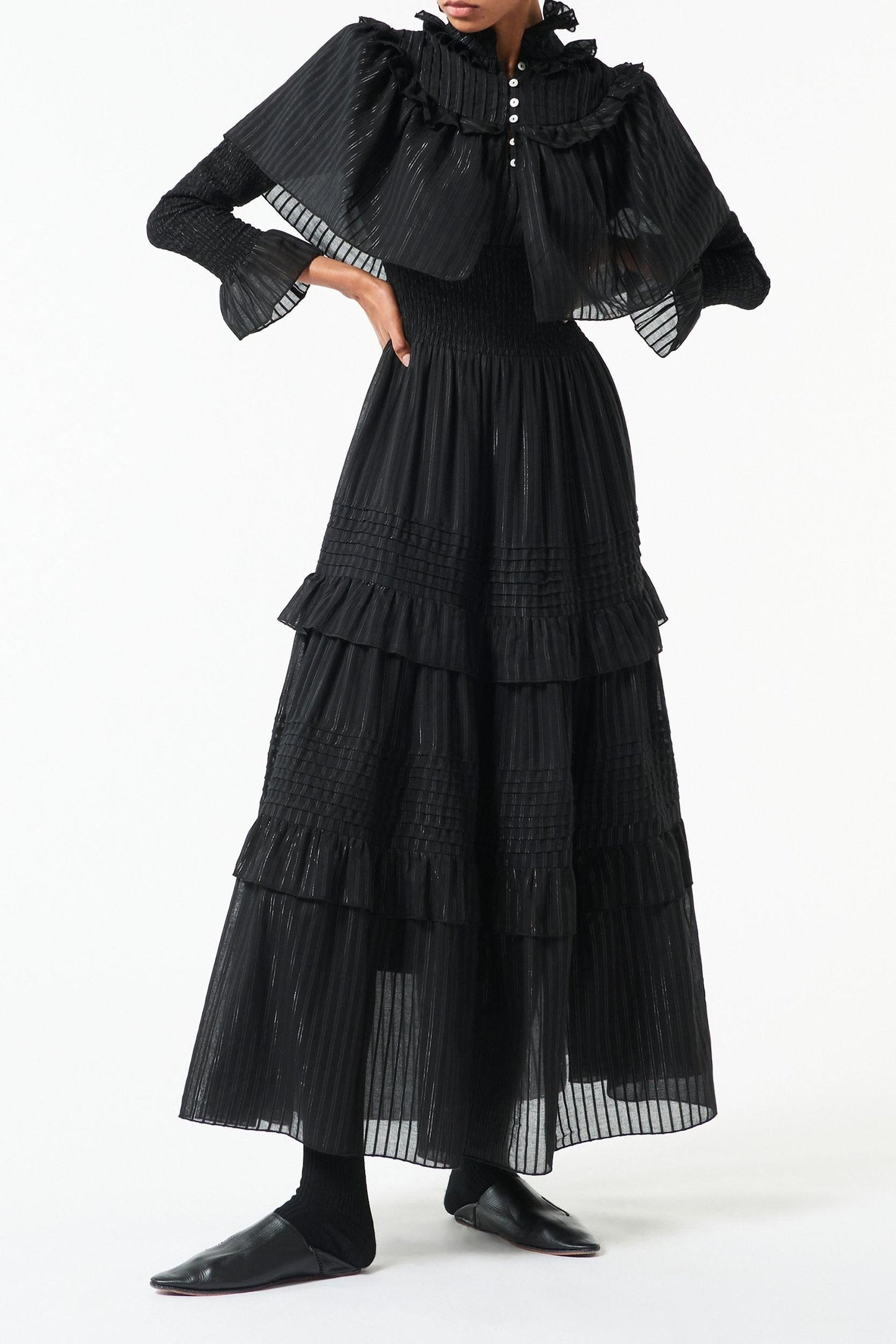 Louison lurex maxi dress