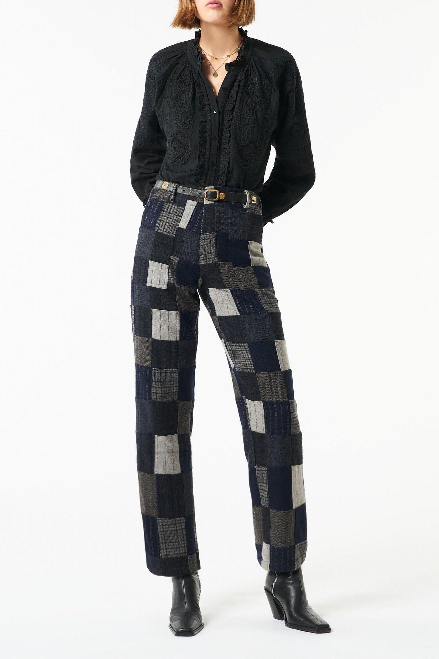 Lami patchwork pants