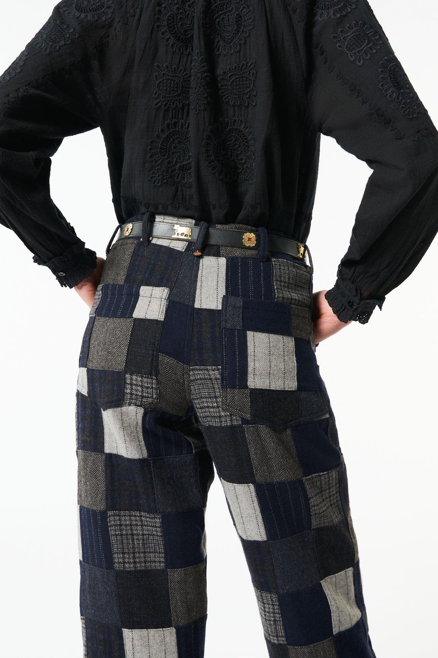 Lami patchwork pants