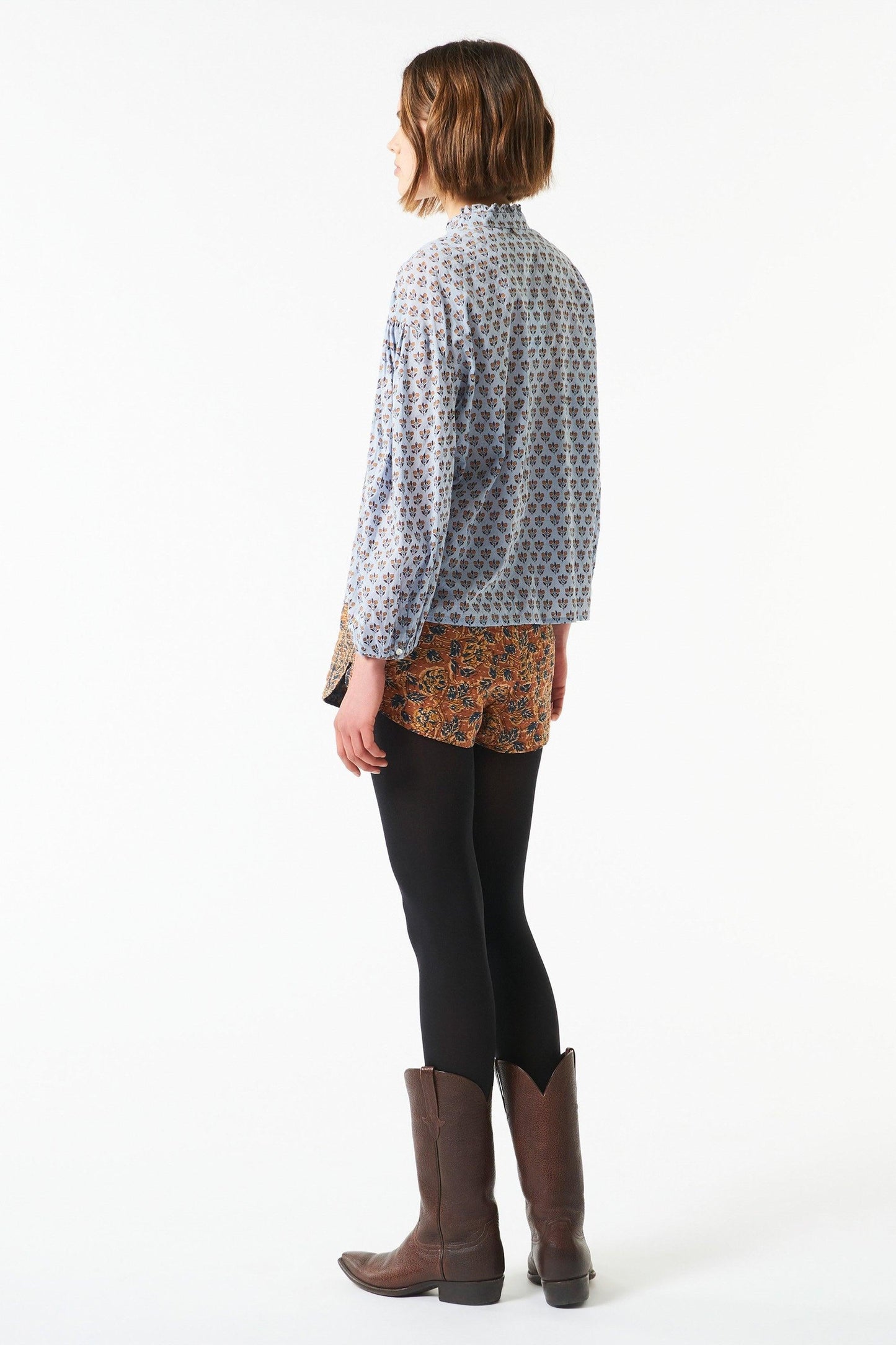 Lalo flowing printed blouse - Blue