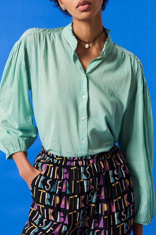 Flowing blouse Lalo - vert