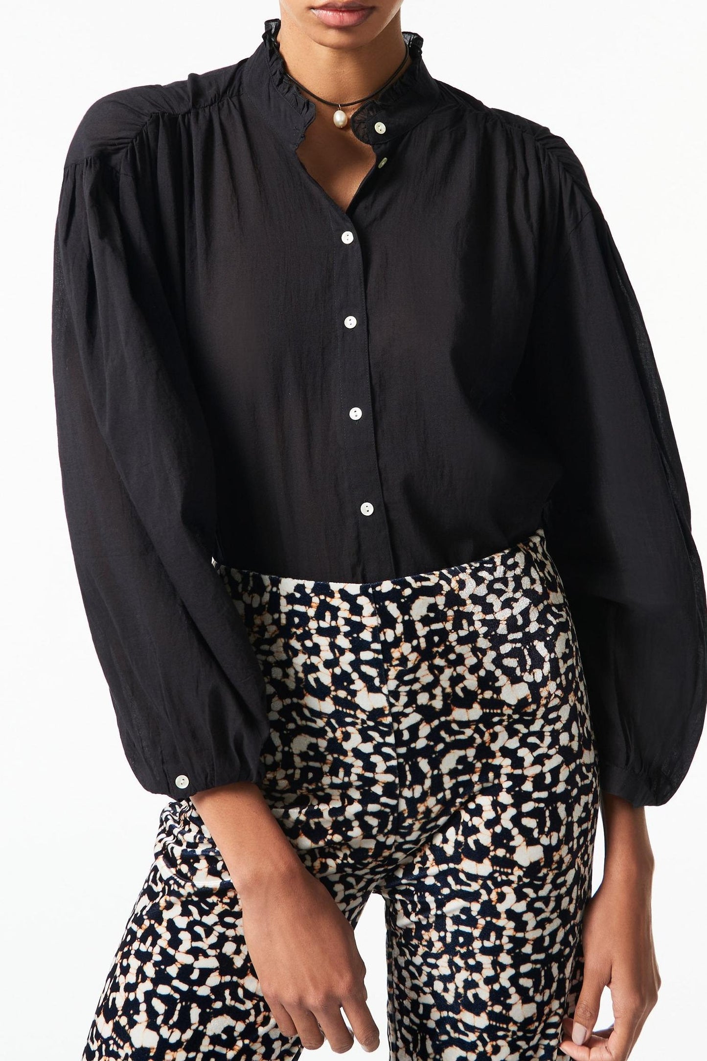Lalo flowing blouse - Black