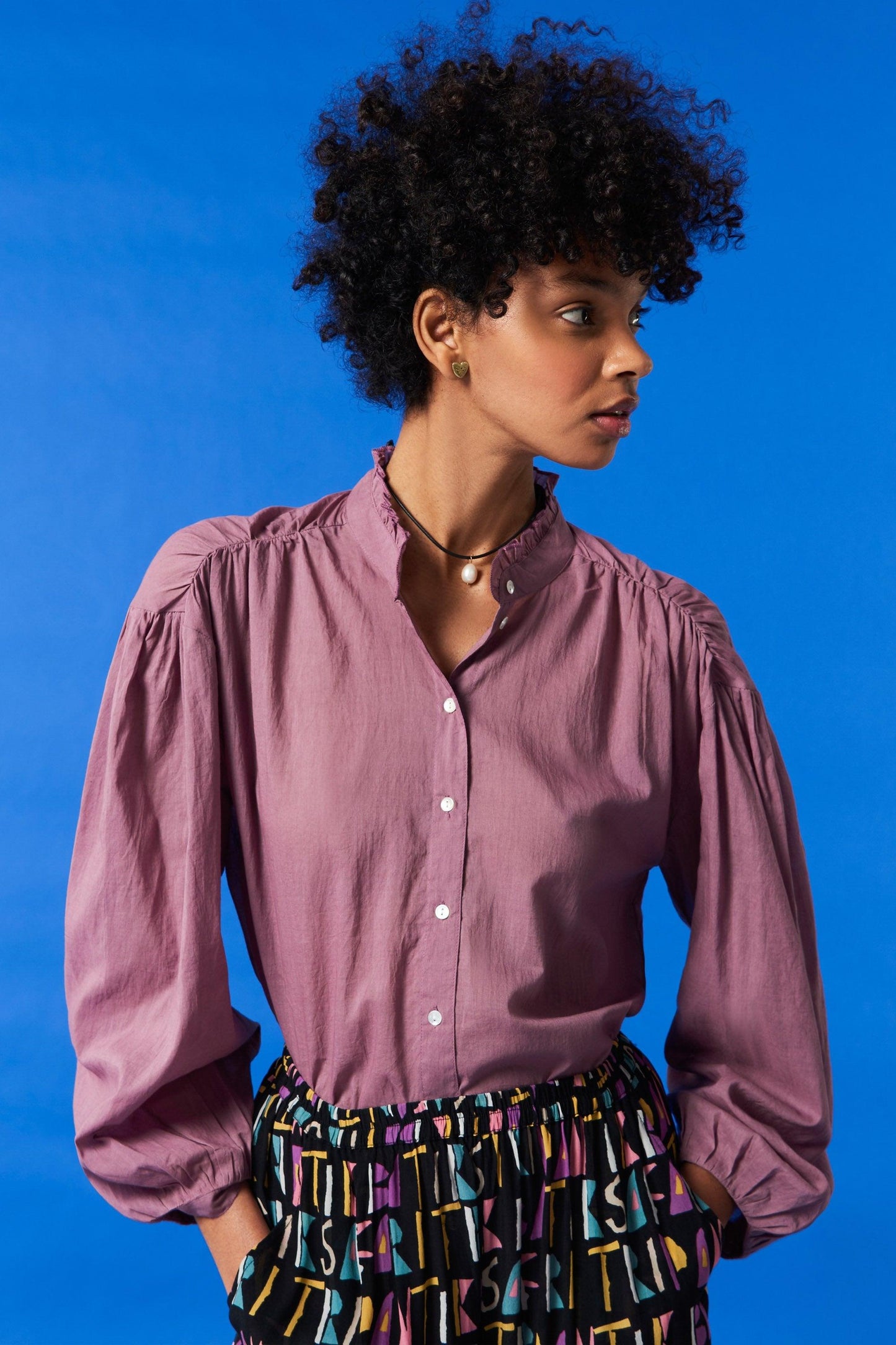 Lalo fluid blouse - Old pink
