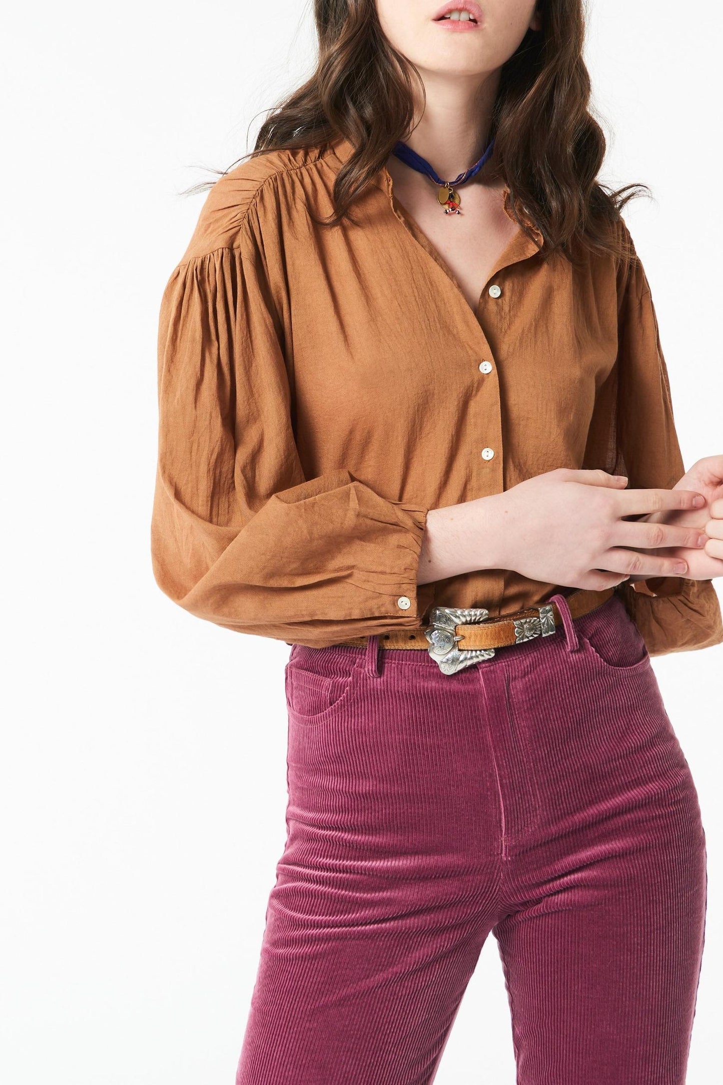 Lalo flowing blouse - Rust