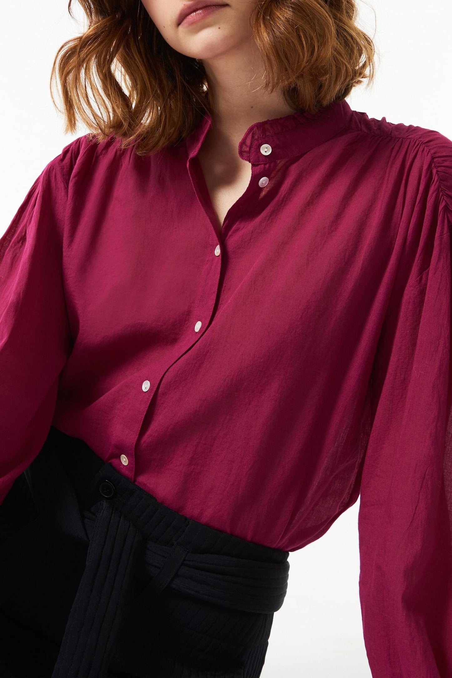 Lalo flowing blouse - Berry