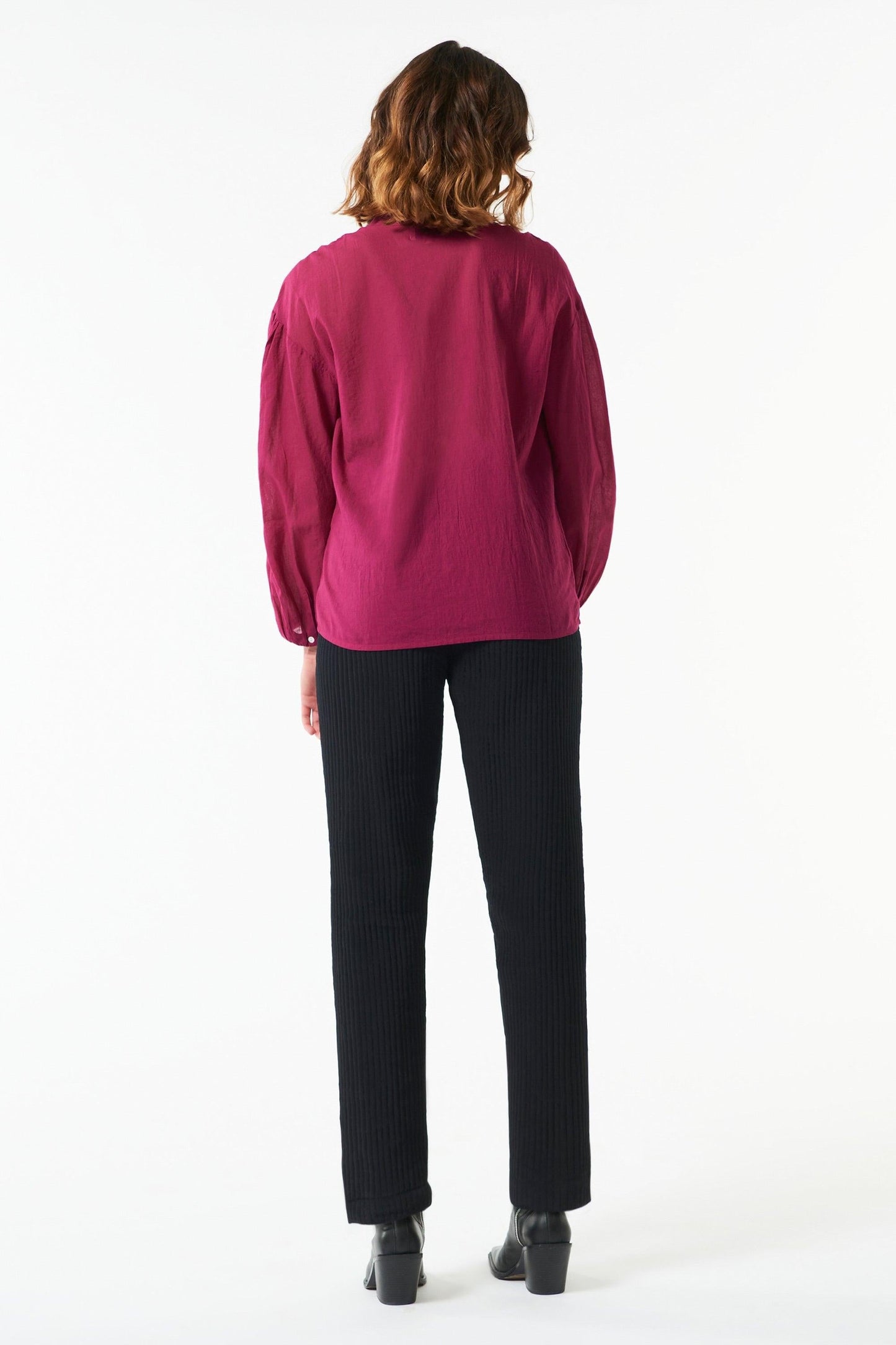 Lalo flowing blouse - Berry