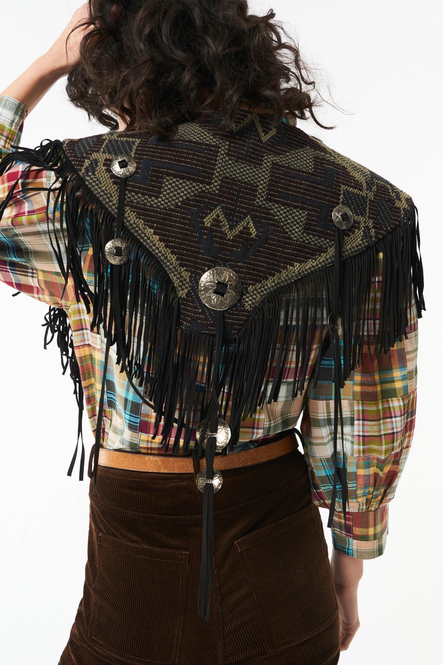 Jacky fringed shrug