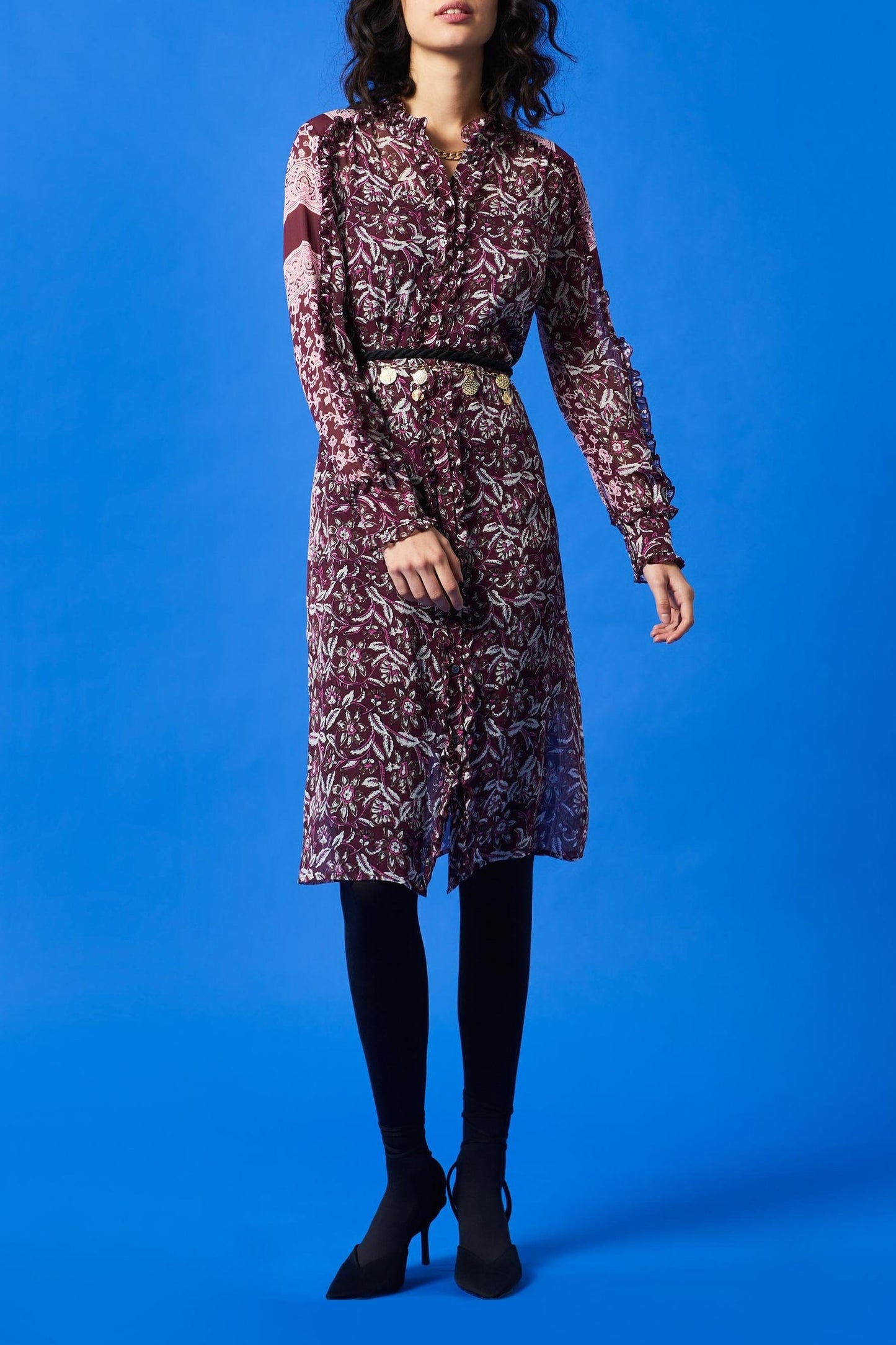 Ilana printed shirt dress