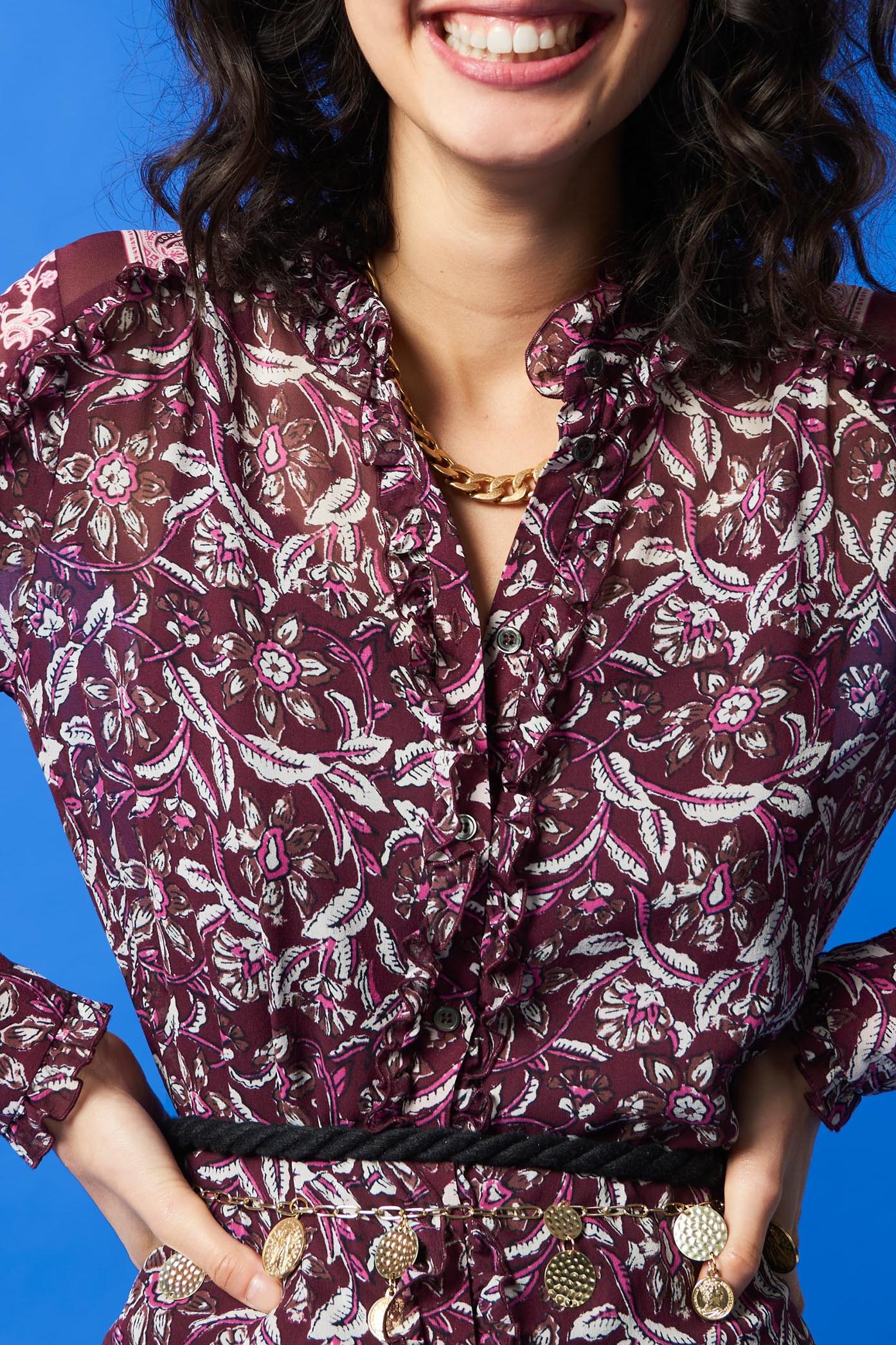 Ilana printed shirt dress