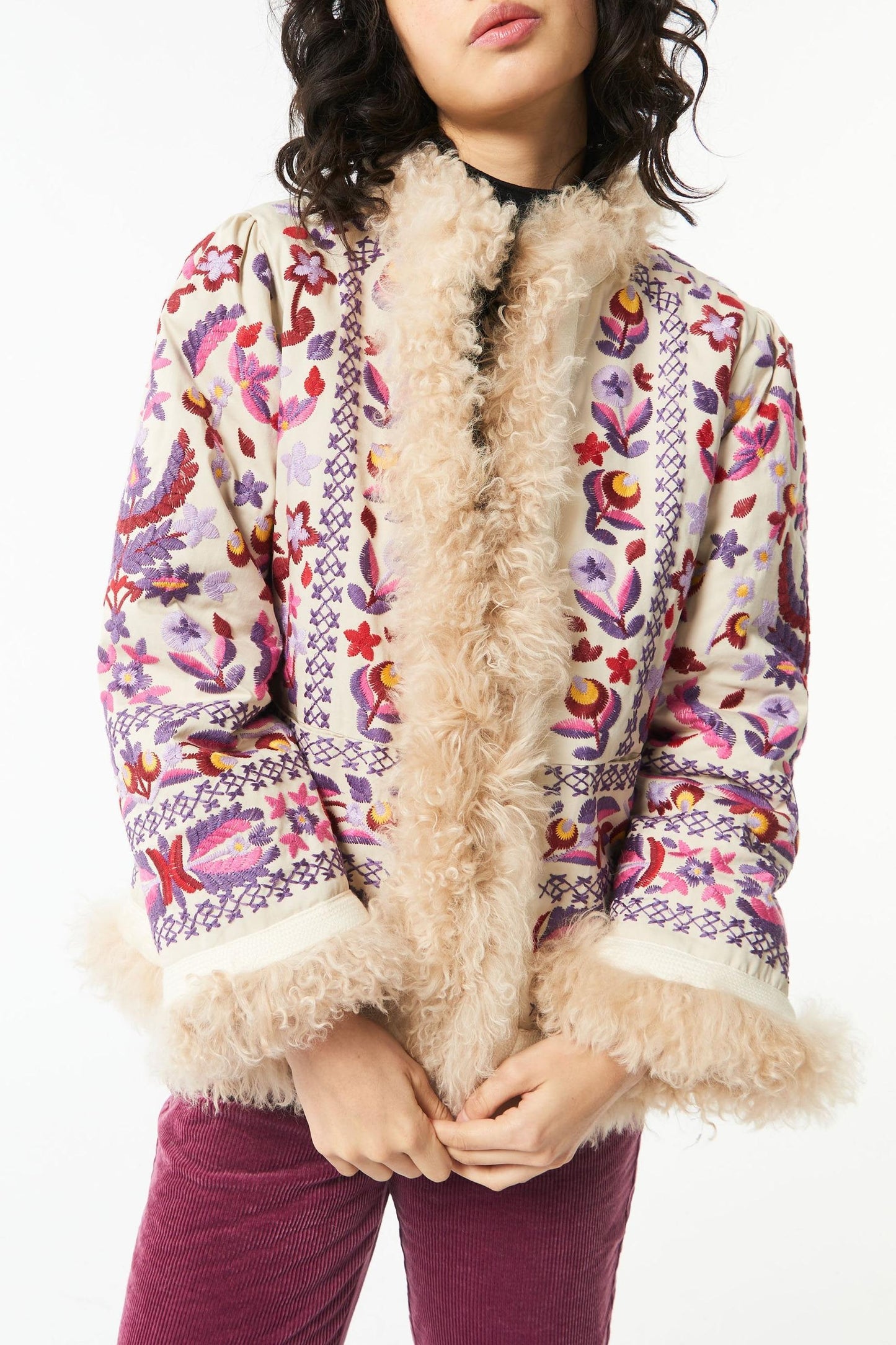 Huga fur jacket - Beige