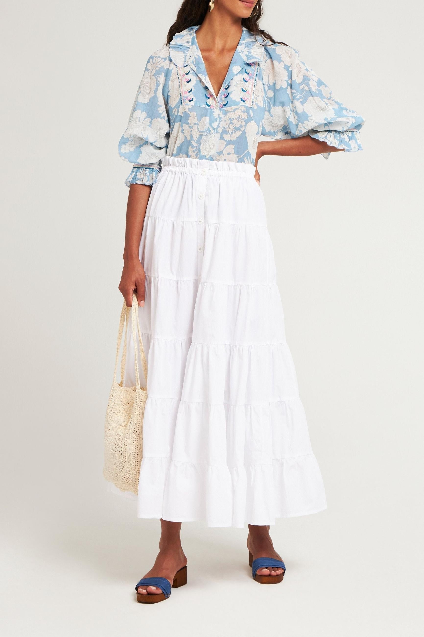 Blouse brodée Peony