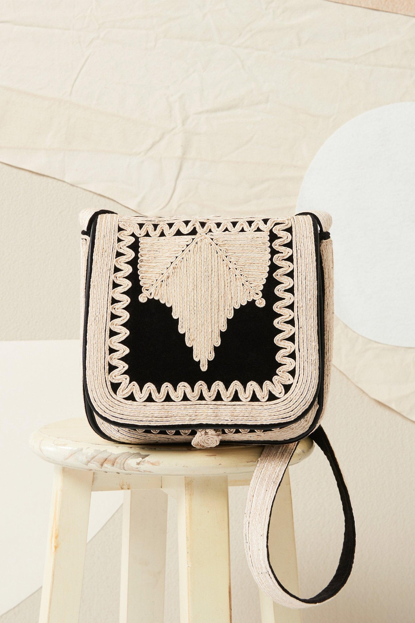 Hector small velvet bag - Black