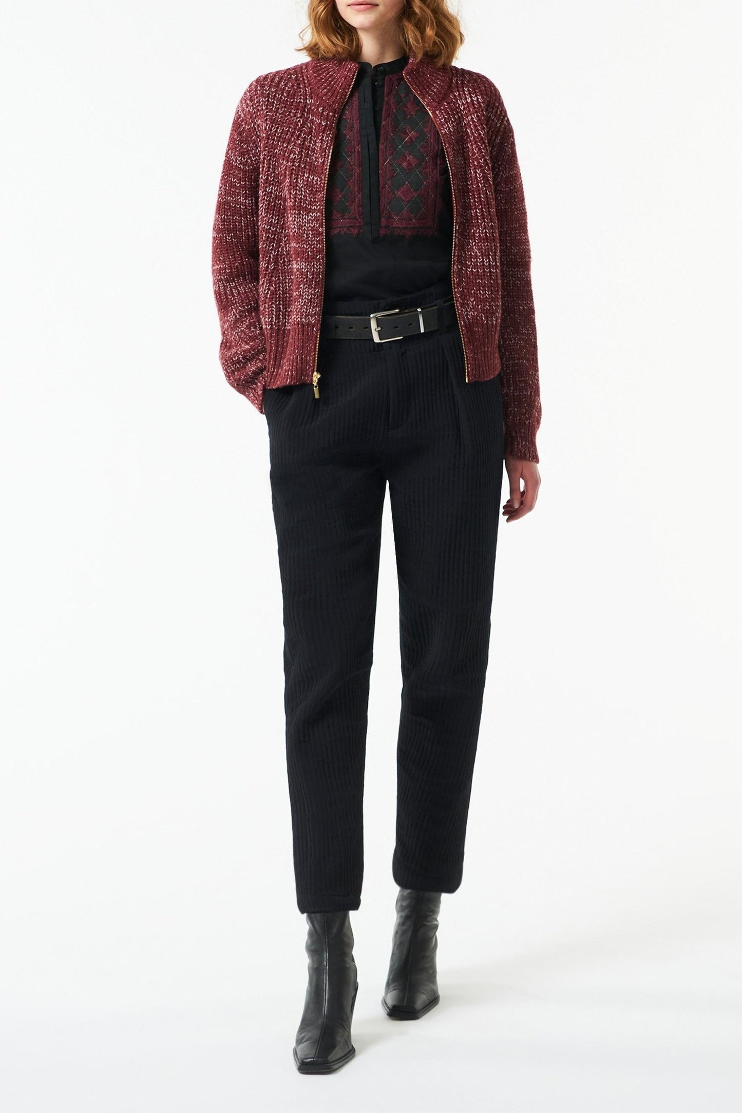 Harry alpaca jacket - Black