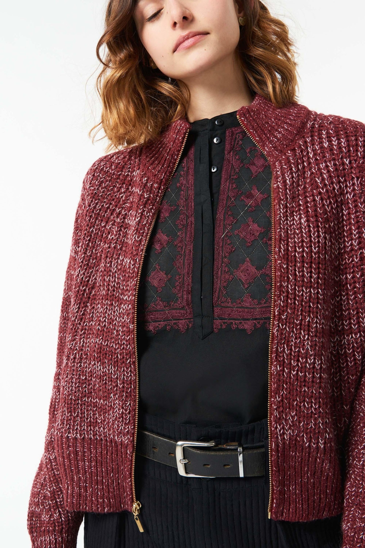 Harry alpaca jacket - Black