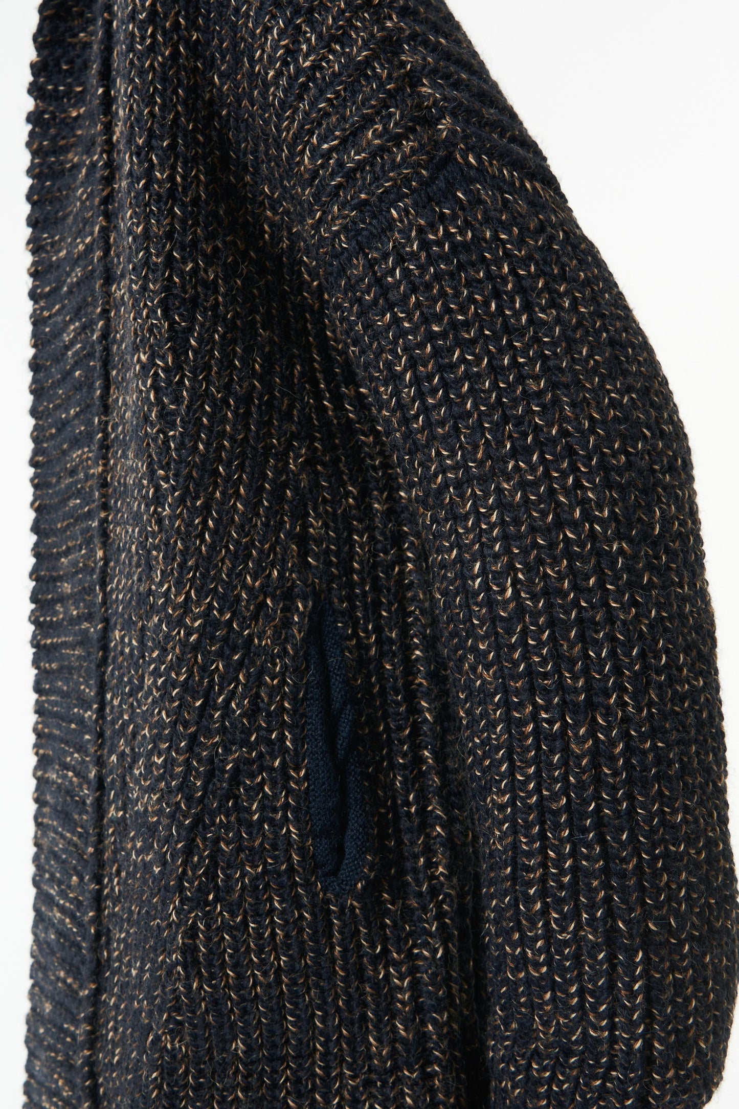 Harry long alpaca gilet - Black