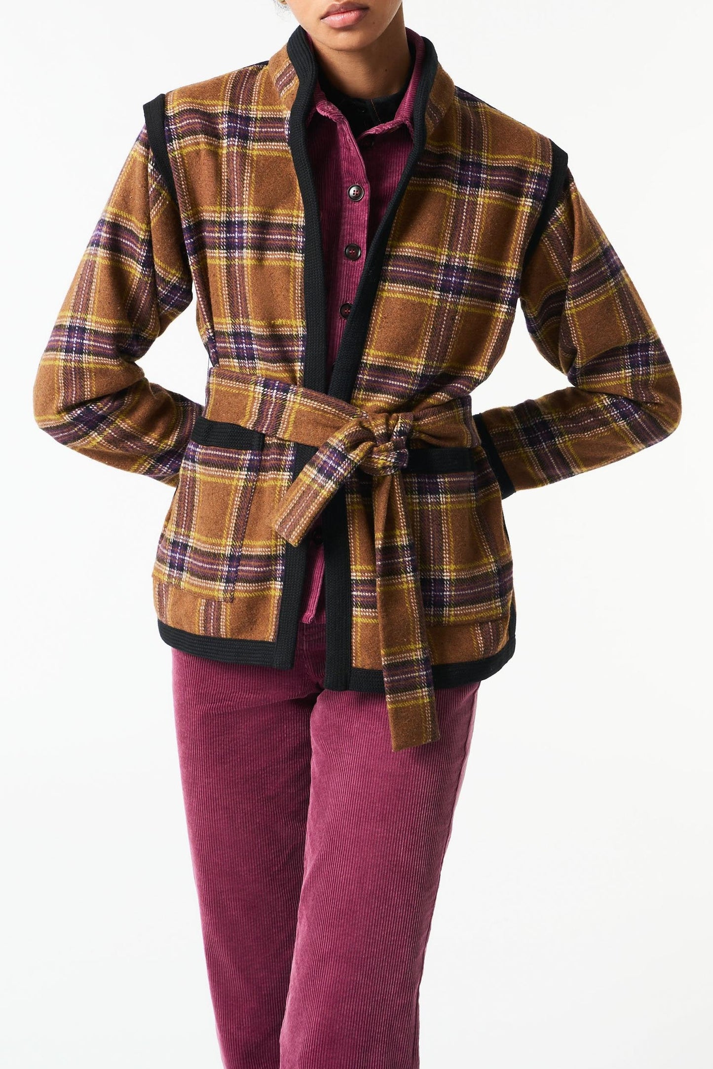 Haro belted jacket - Camel