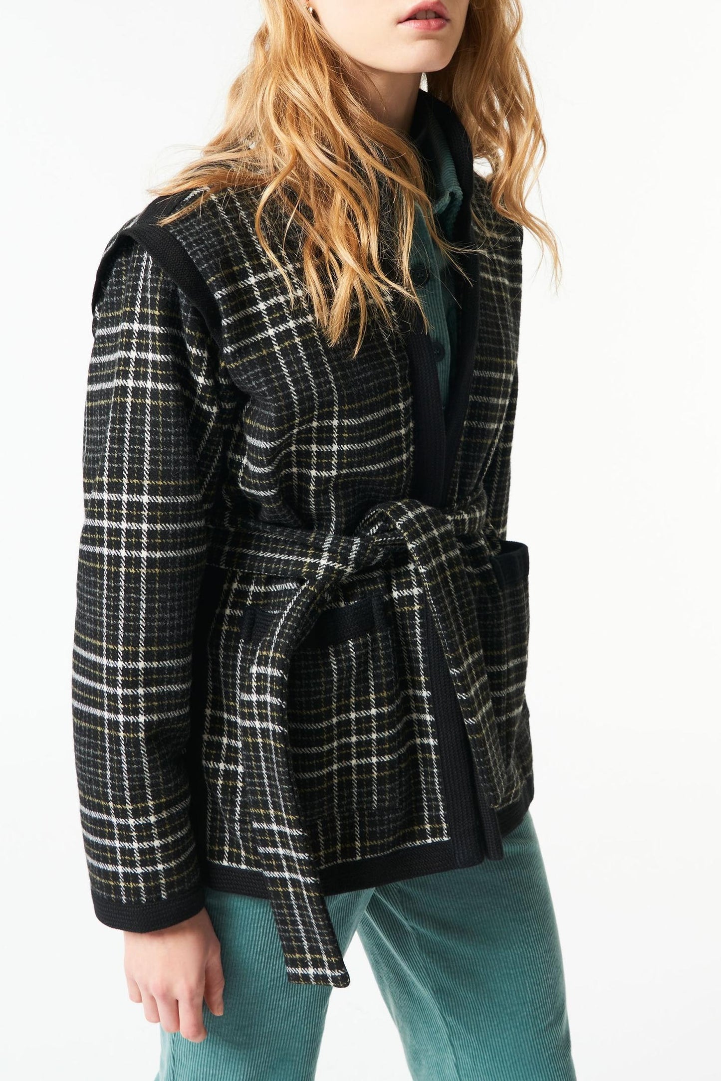 Haro belted jacket - Black