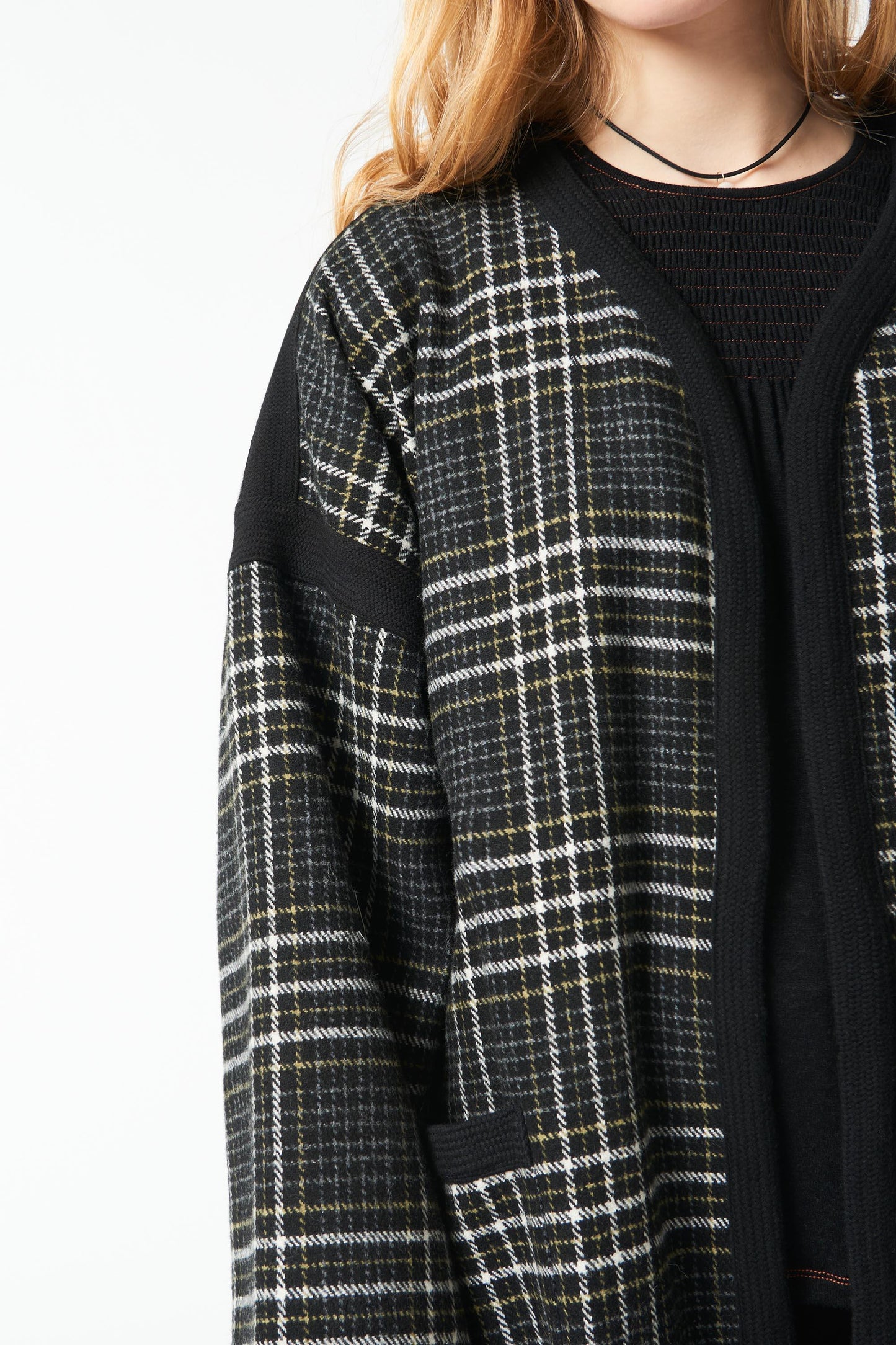 Haro long belted coat - Black