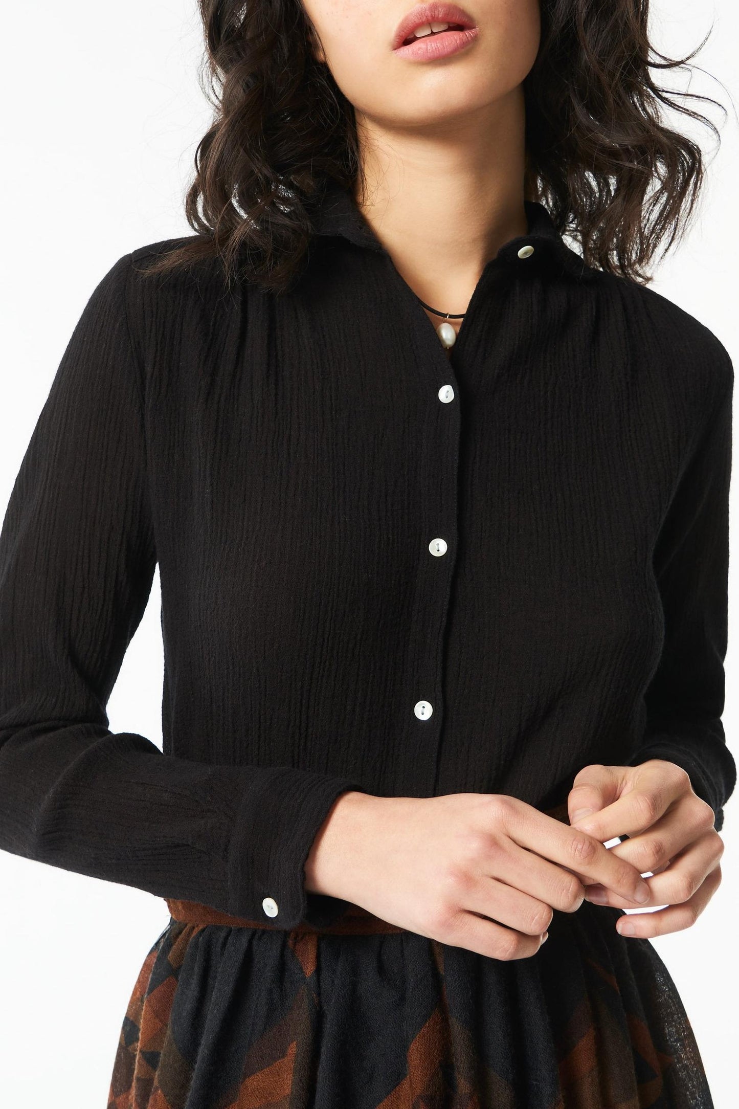 Gabrielle shirt - Black