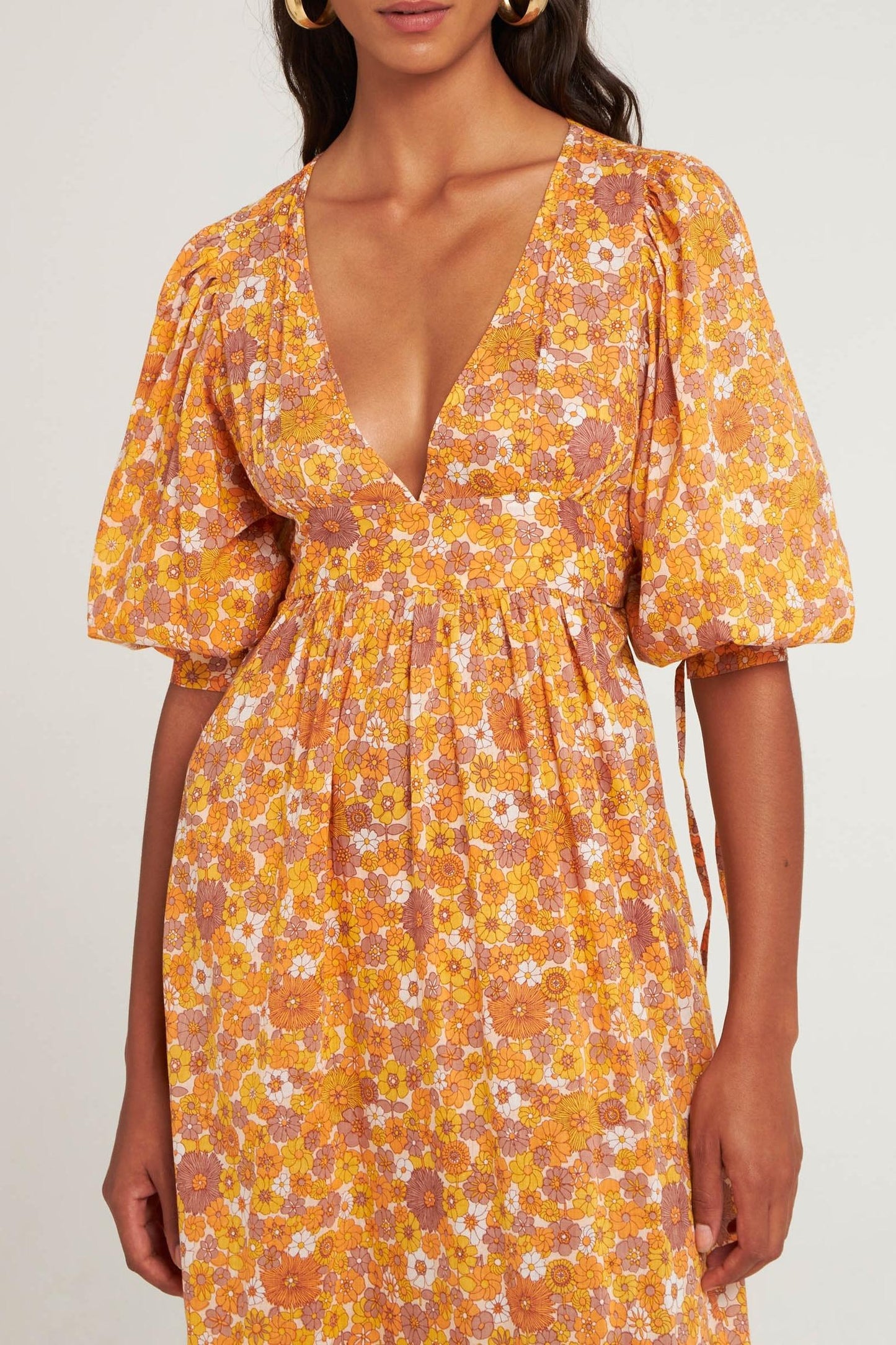 Robe longue Marty orange