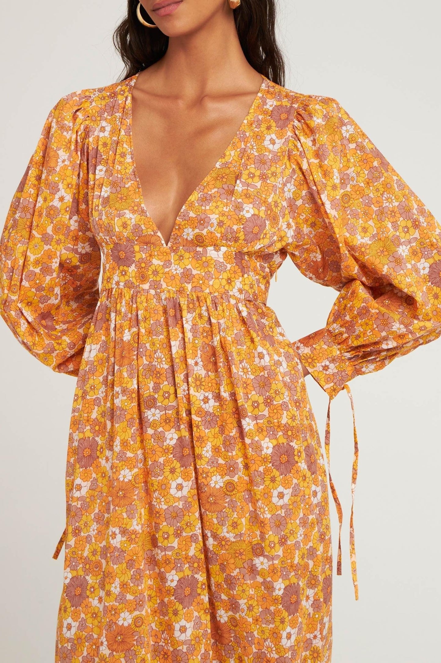 Robe longue Marty orange