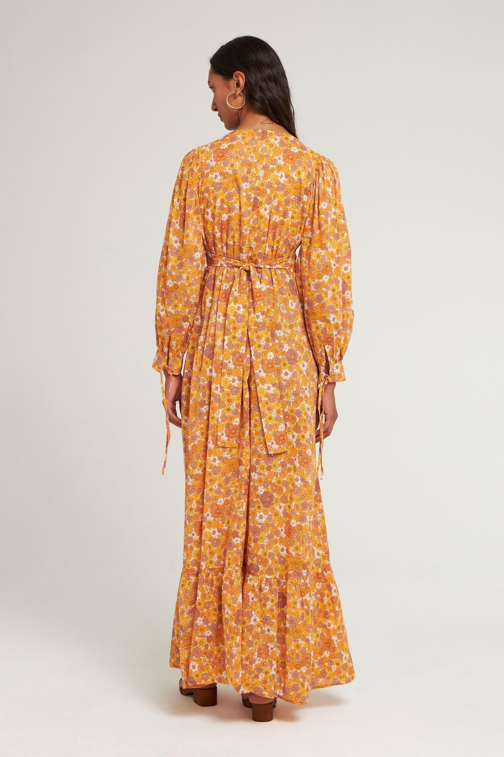 Robe longue Marty orange