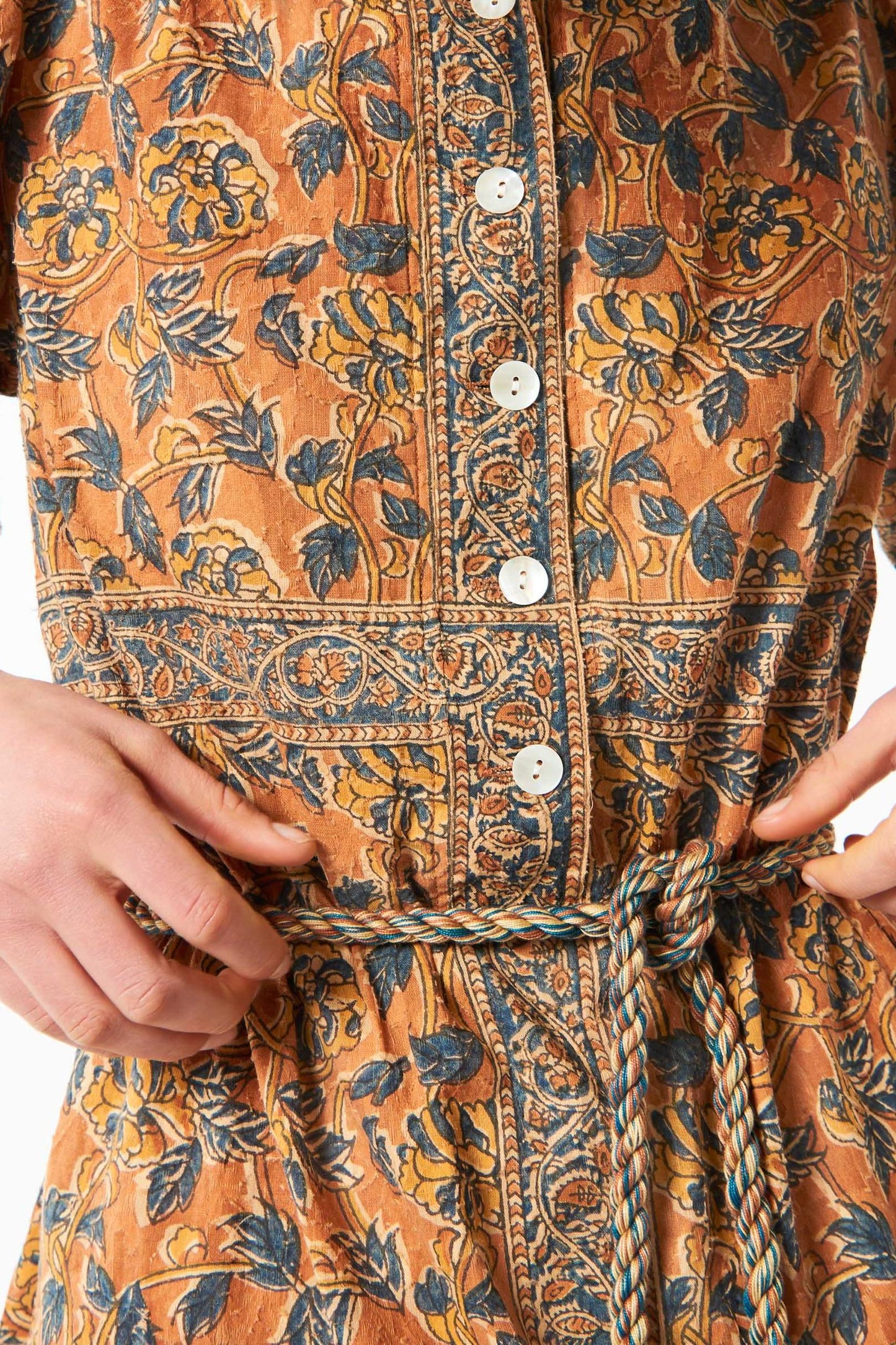 Fanny printed dress - Camel