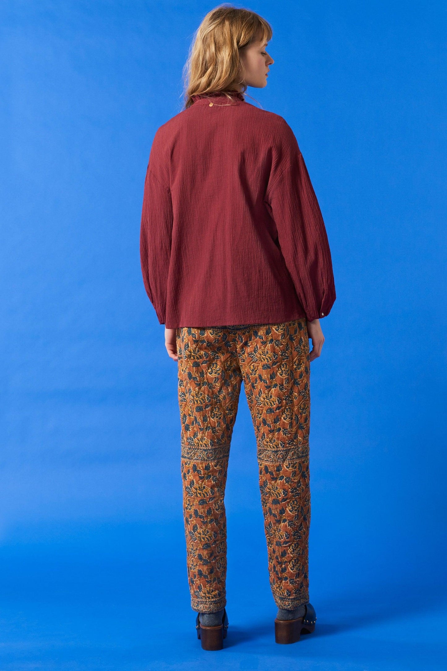 Eugenie blouse - Rust