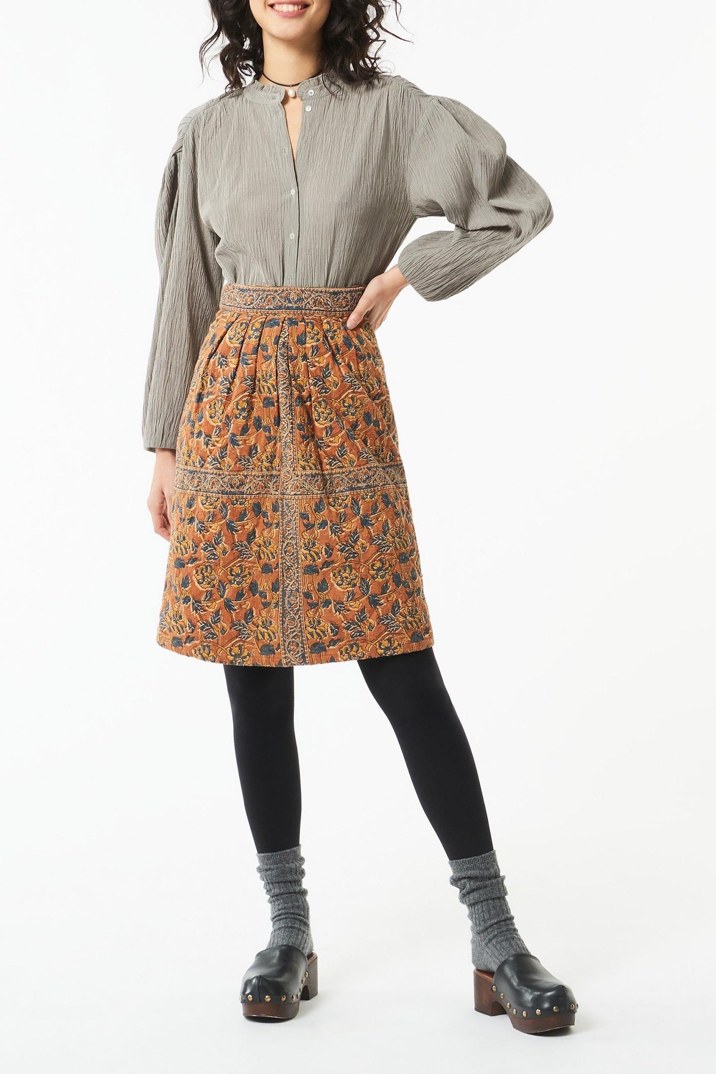 Eugenie blouse - Grey