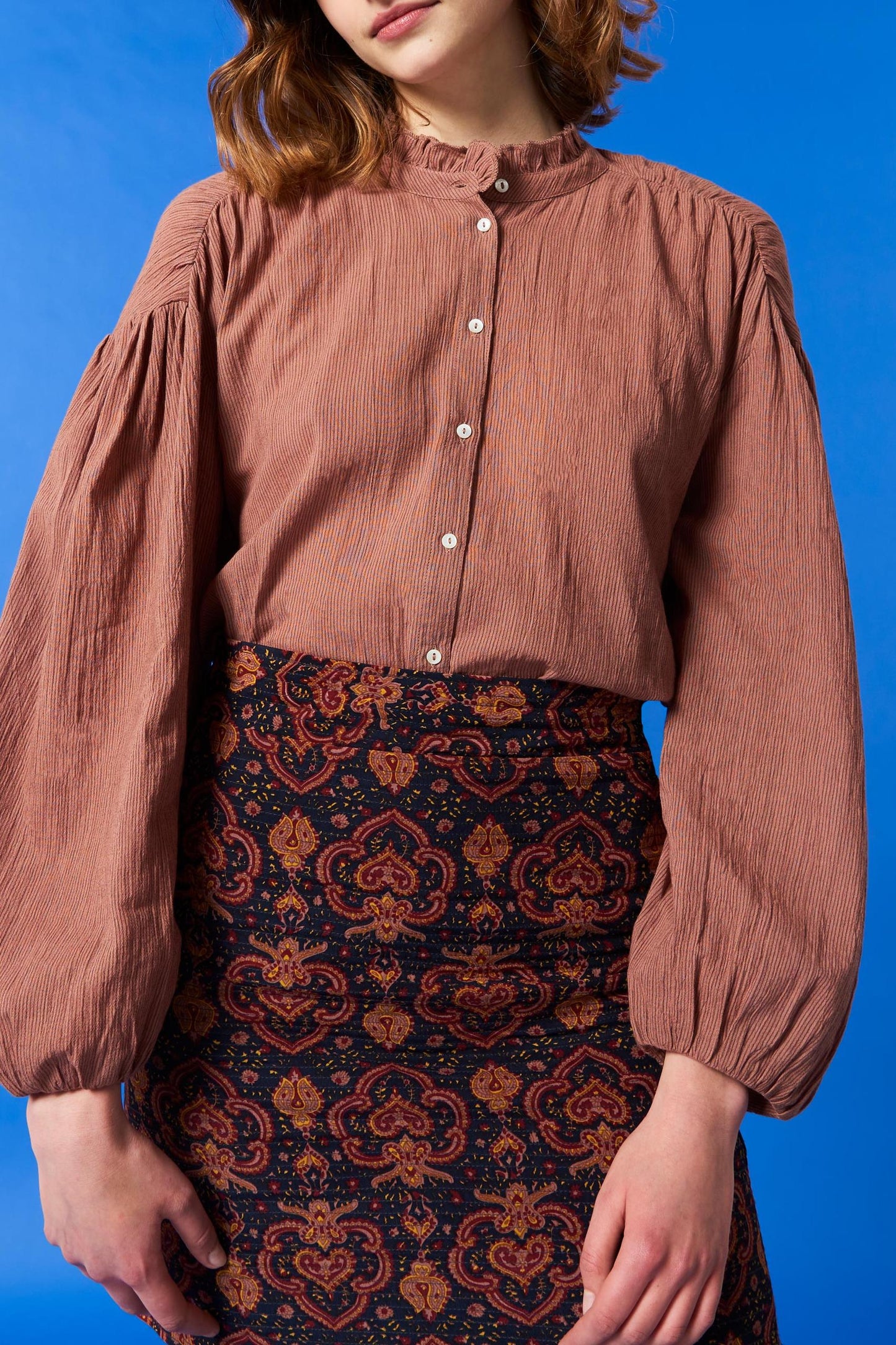 Eugenie blouse - Camel