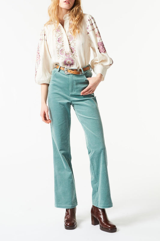 Cami Embroidered Blouse - Cream