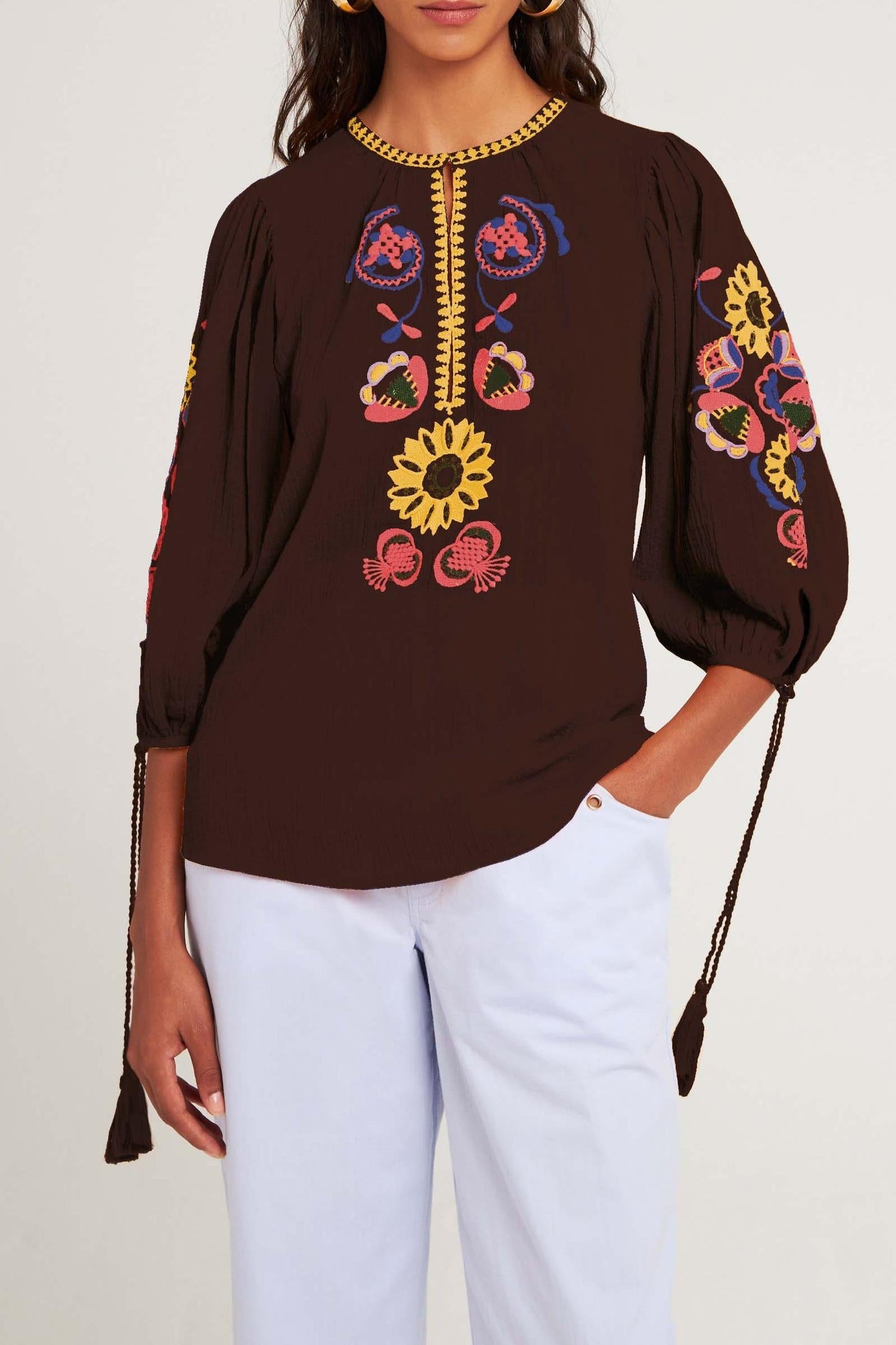 Blouse brodée Magoo