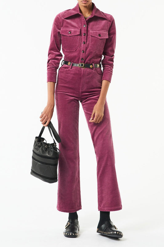 Bala bucket bag in leather and canvas - Black