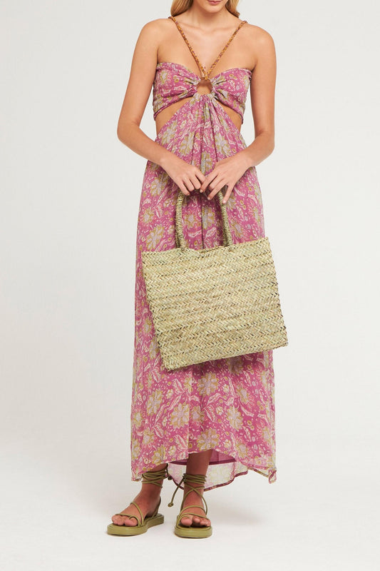 Robe à bretelles Loah rose