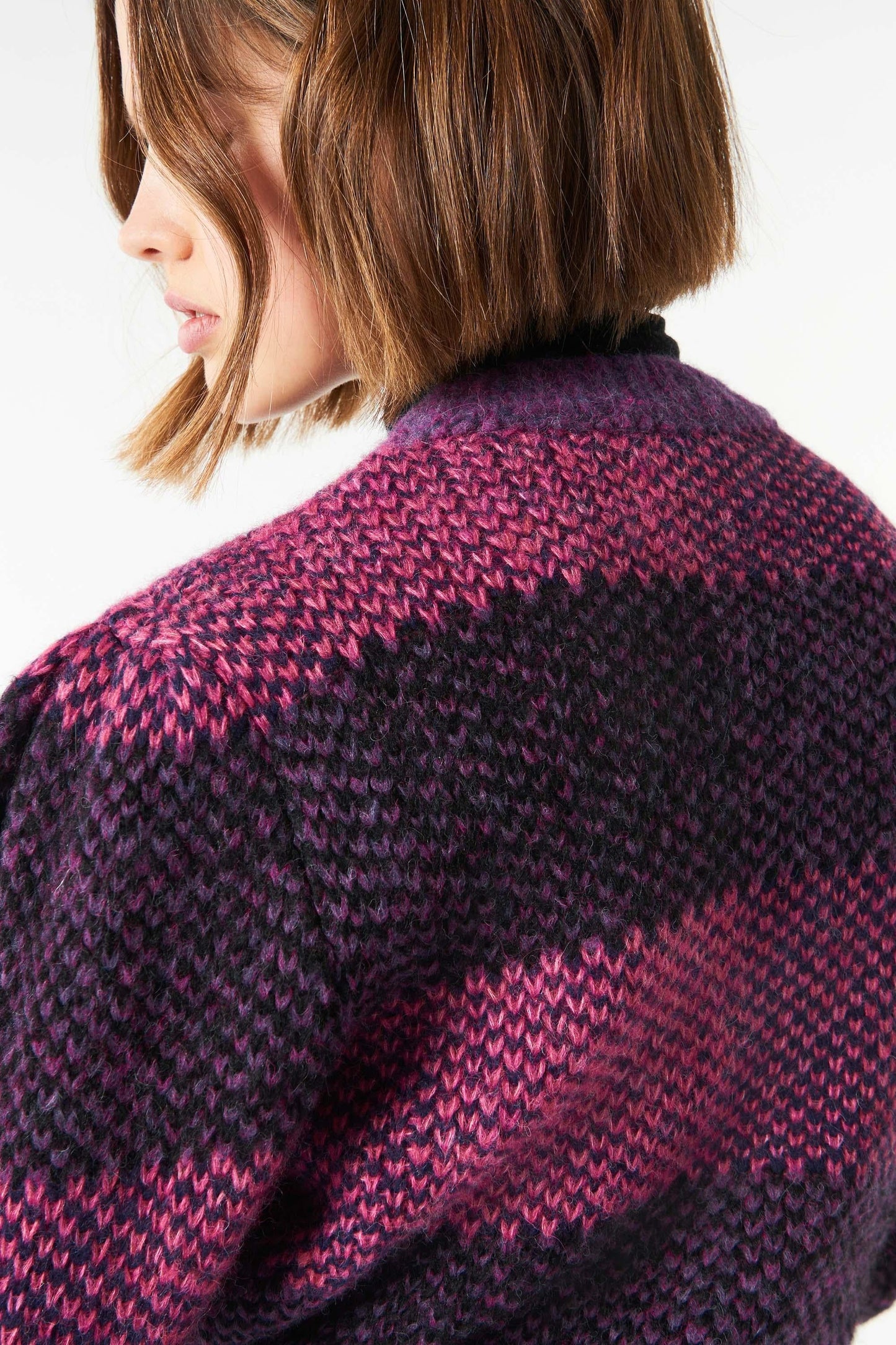 Arturo alpaca cardigan - Purple