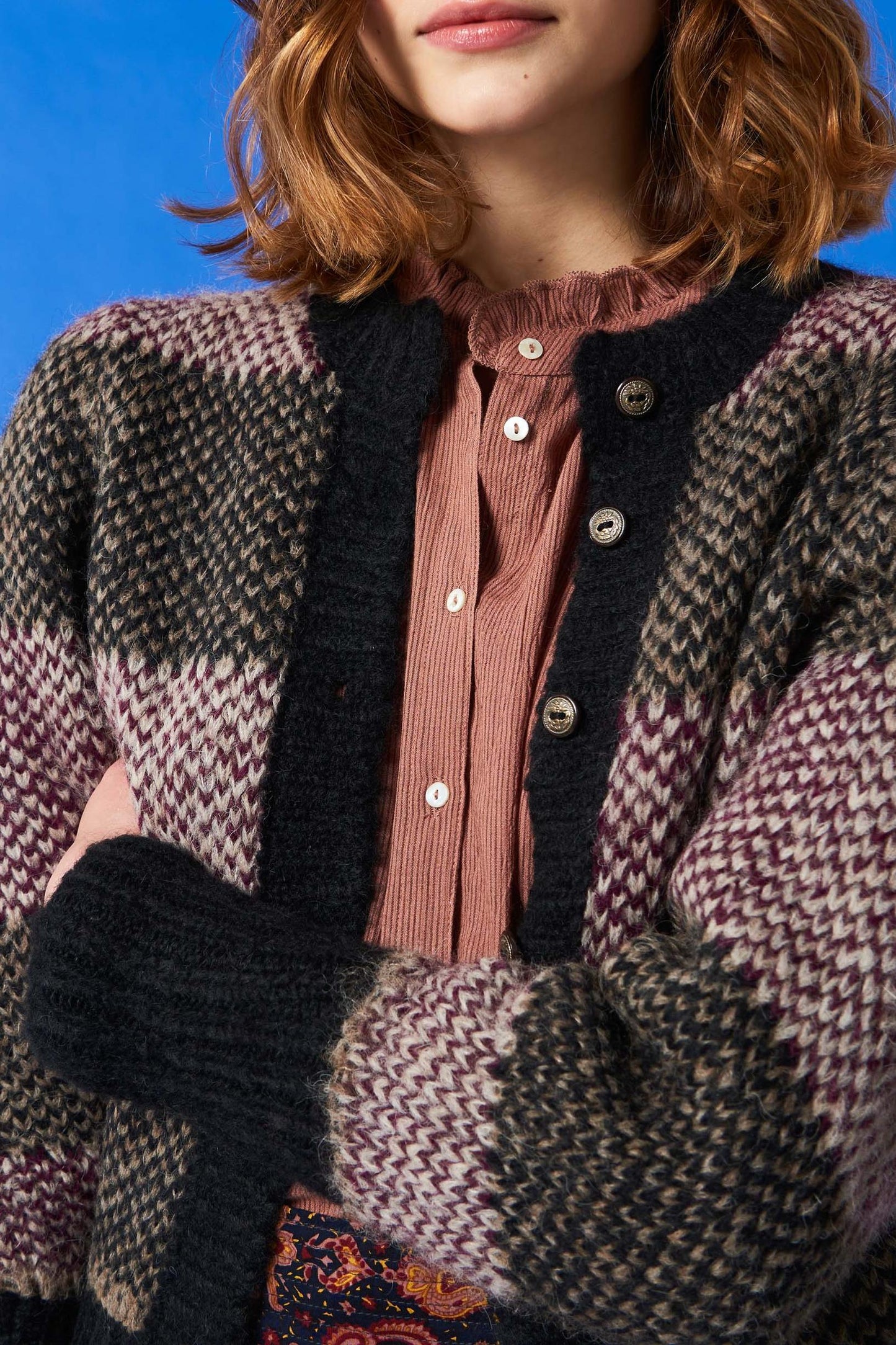 Arturo alpaca cardigan - Grey