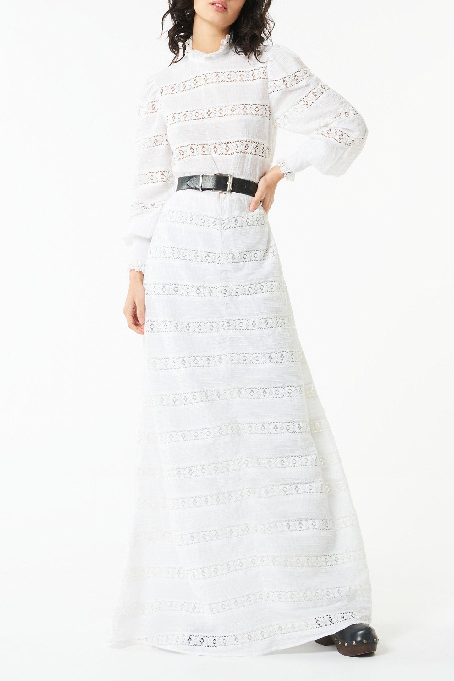 Armande long lace dress
