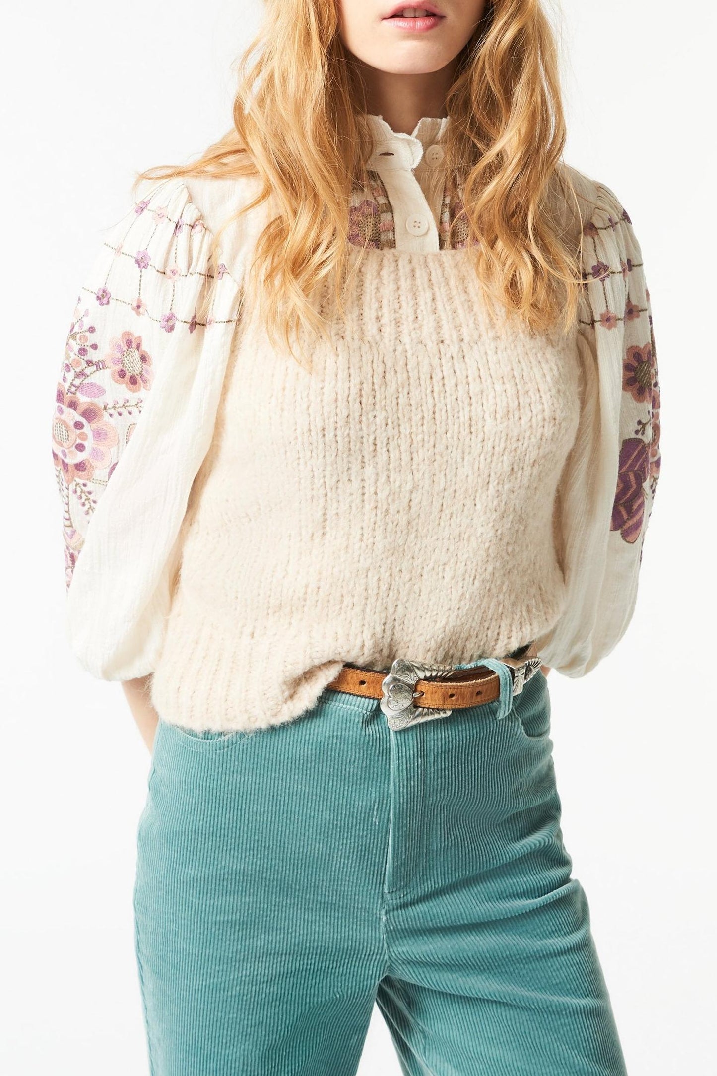 Anouk alpaca tank top - Cream