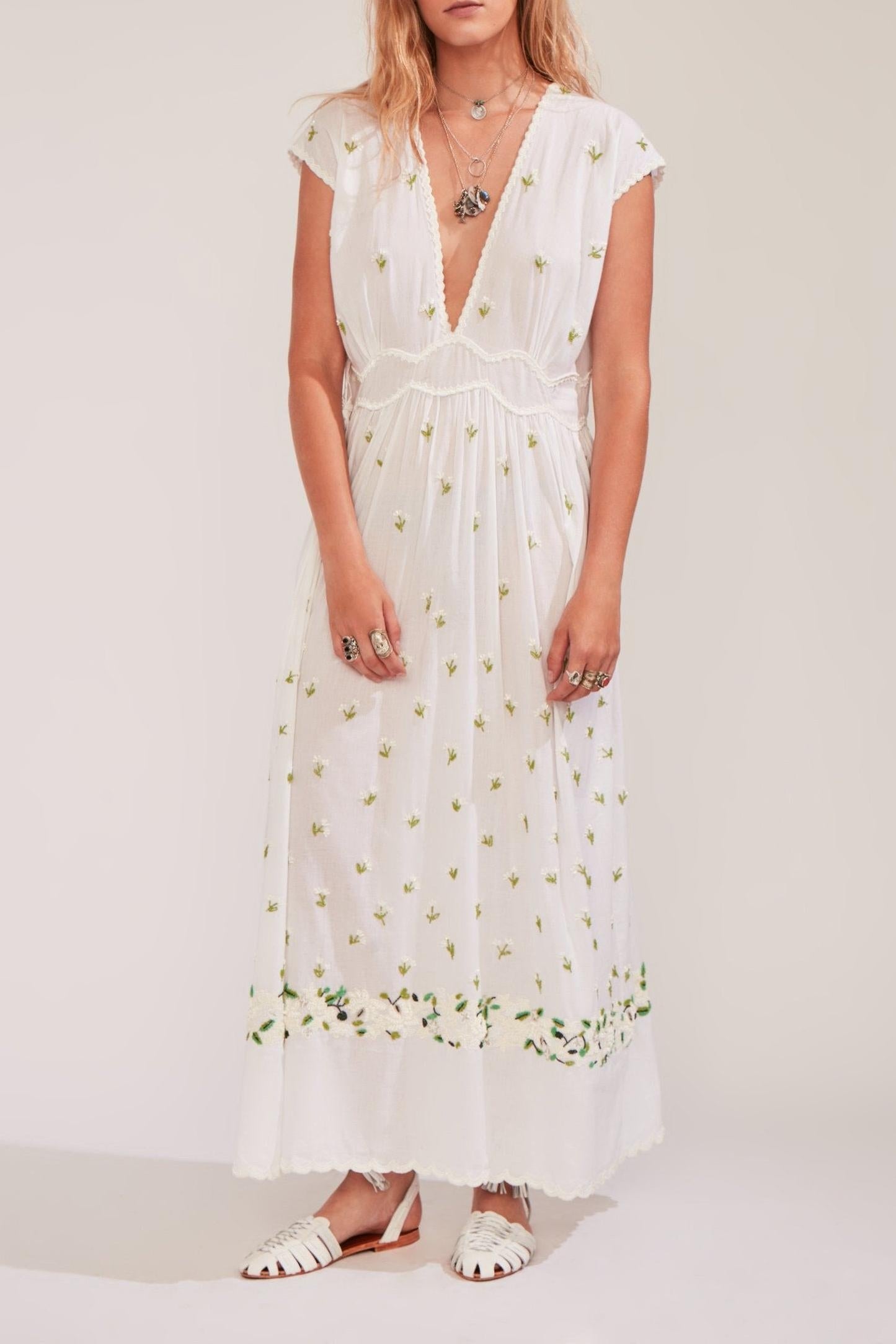 Muset Embroidered Long Dress