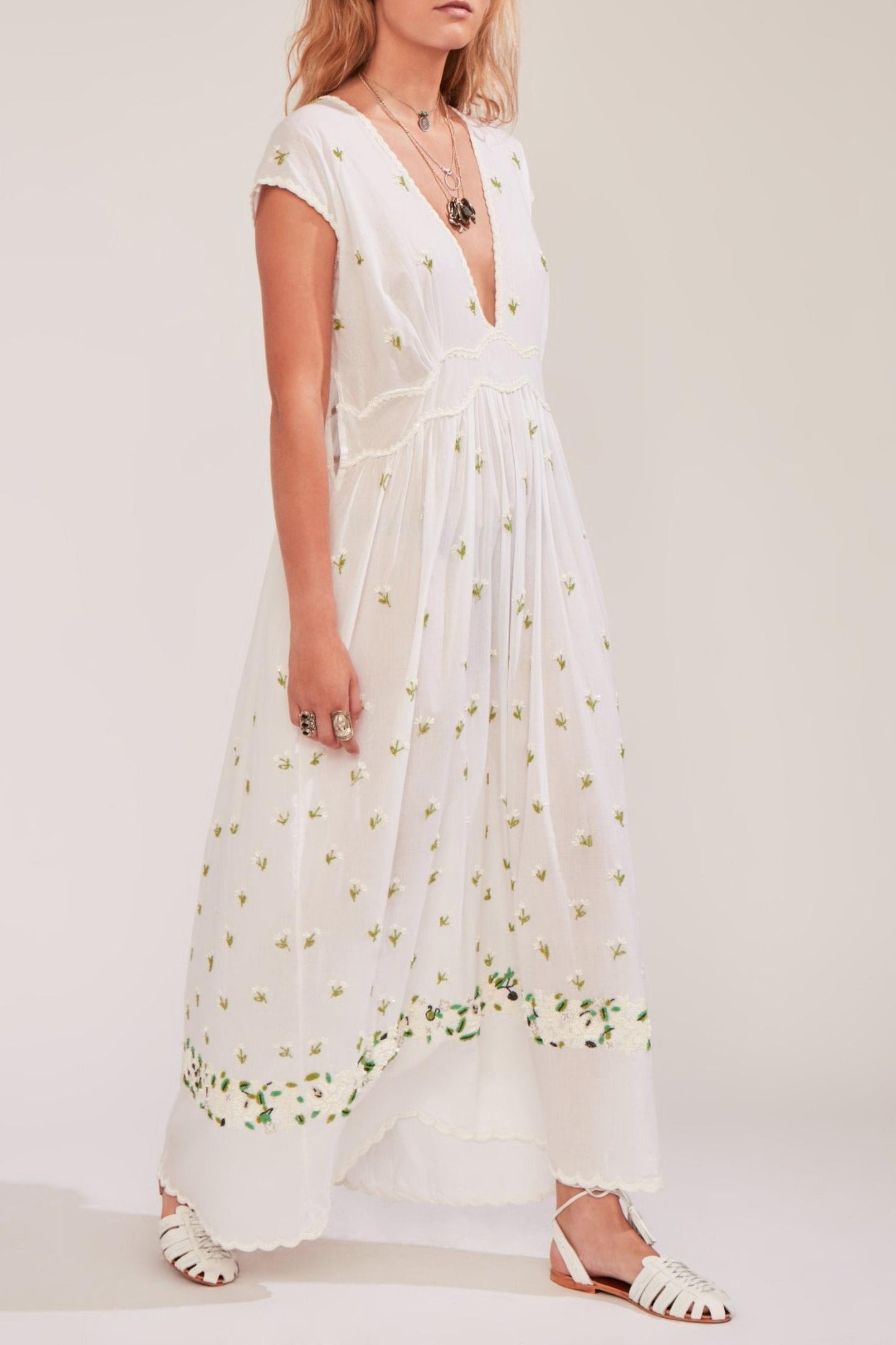 Muset Embroidered Long Dress