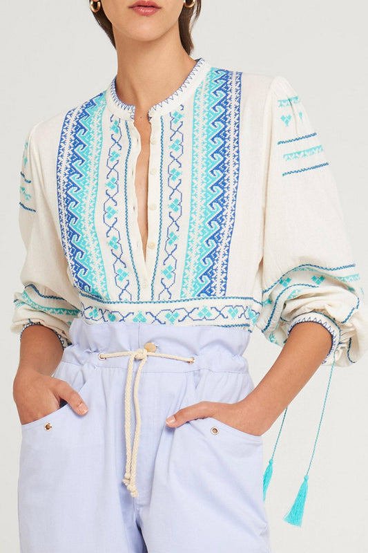Blouse brodée Lima