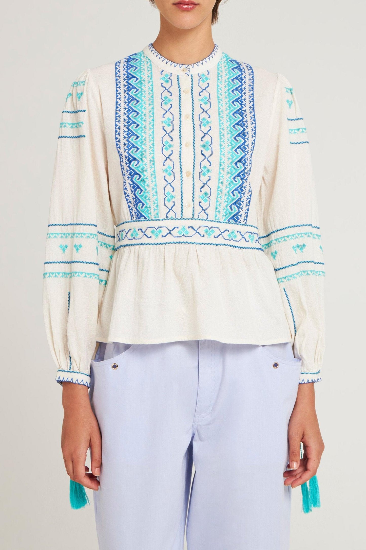 Blouse brodée Lima