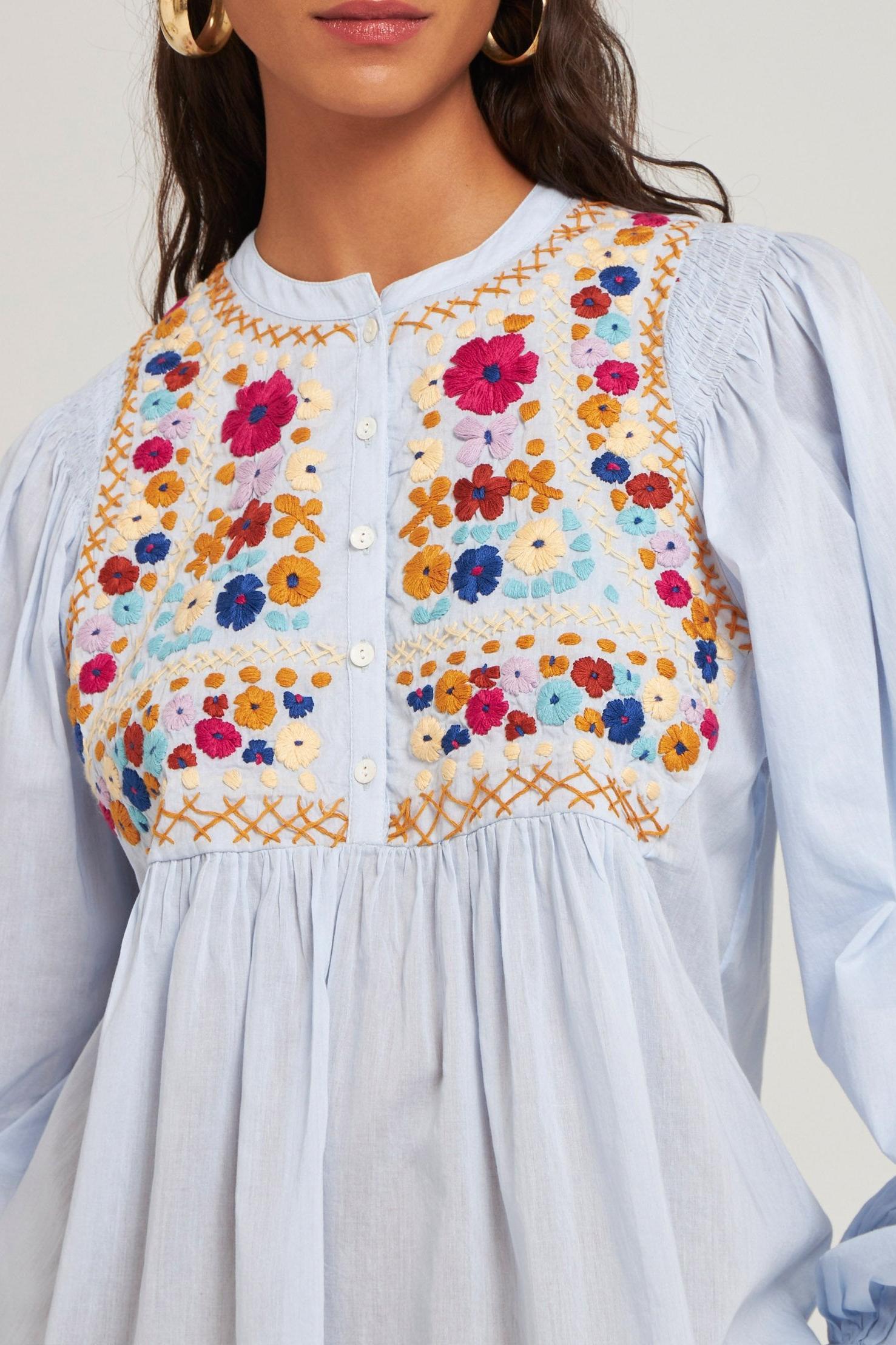 Blouse brodée Leny