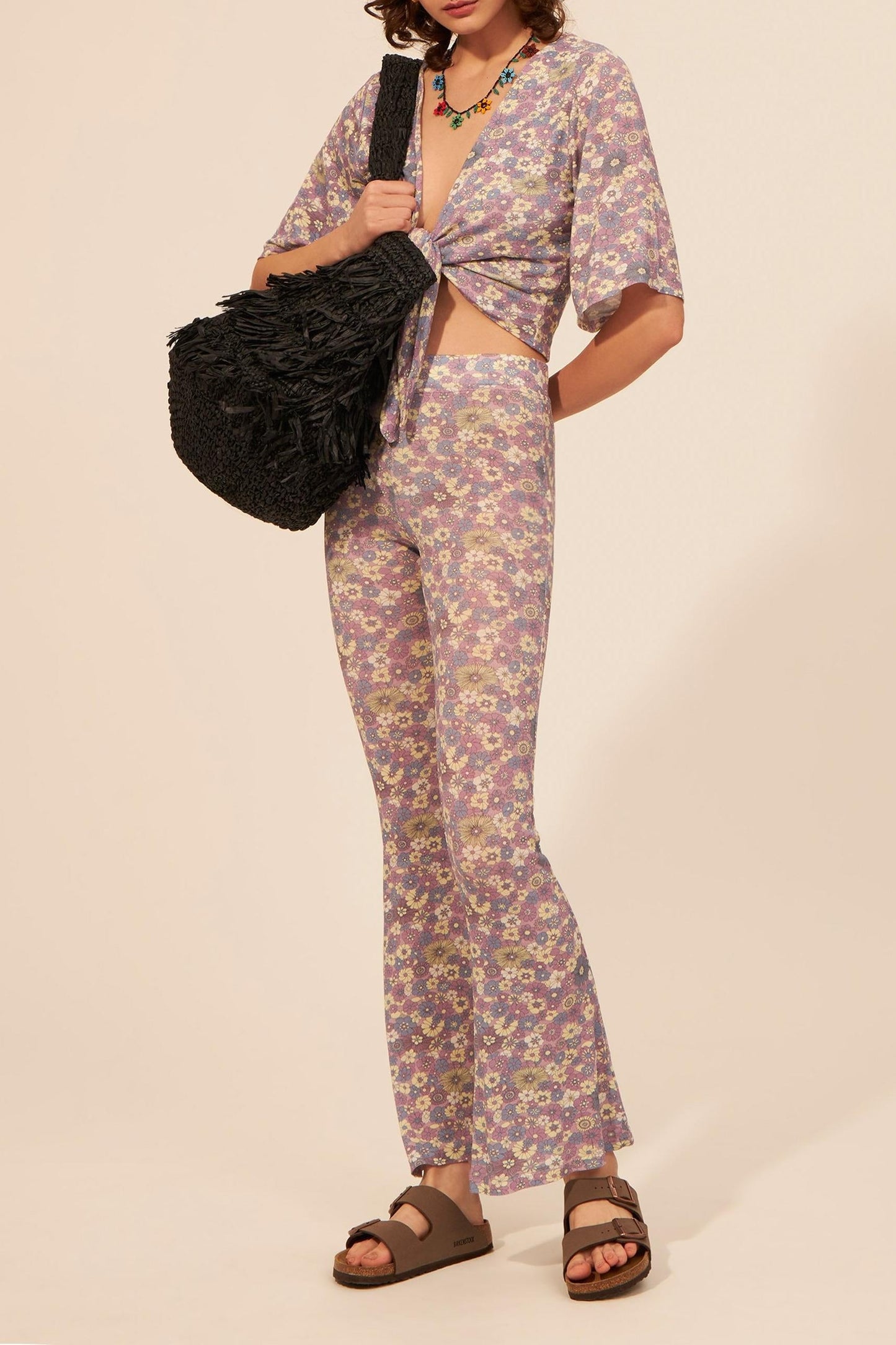 Milena large raffia tote bag