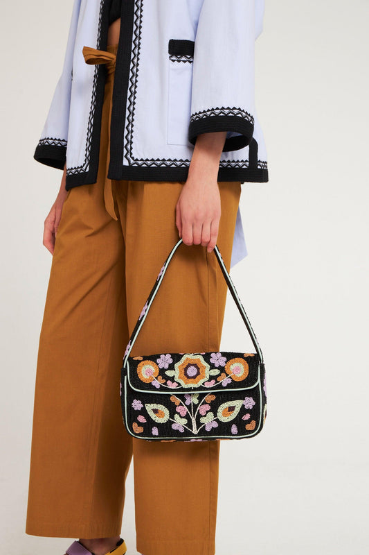 Sac baguette brodé Julia