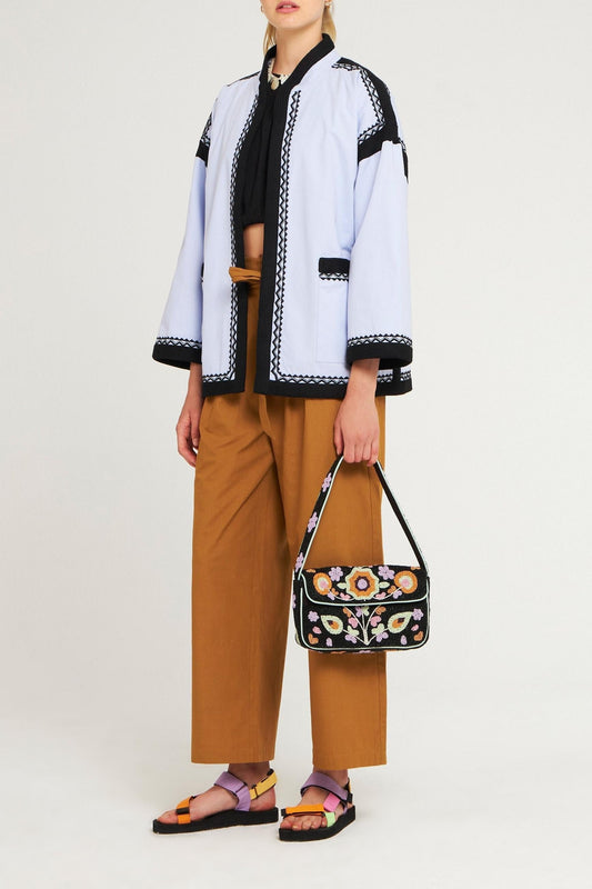 Sac baguette brodé Julia