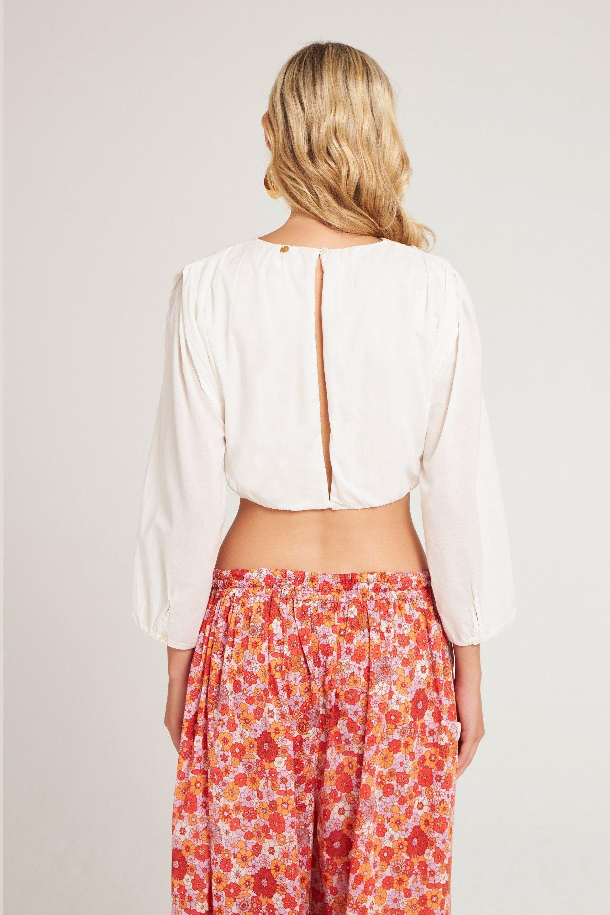 Crop top Hita blanc