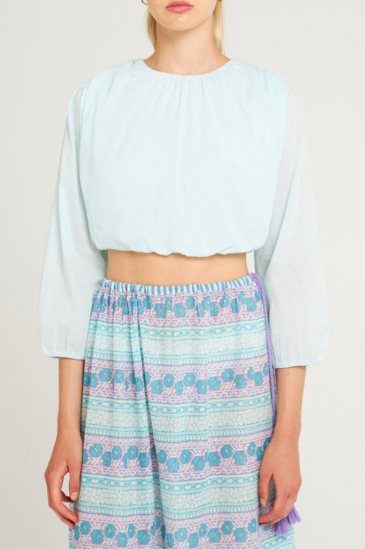 Crop top Hita aqua