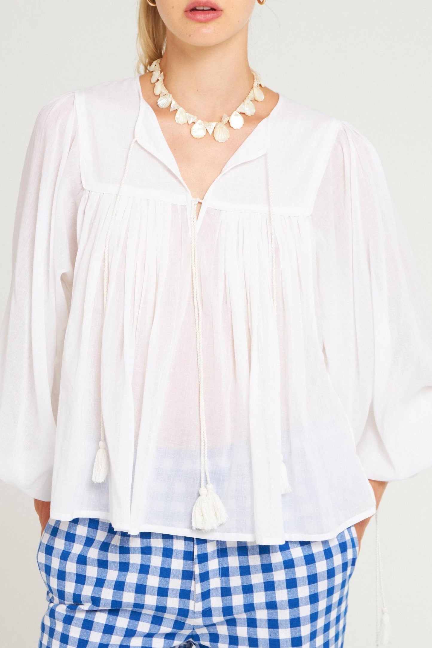 Blouse fluide Hita blanc