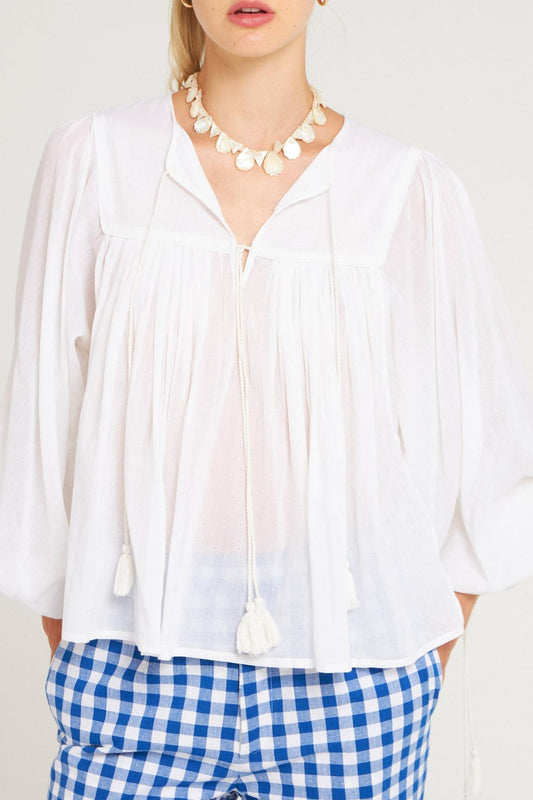 Blouse fluide Hita blanc